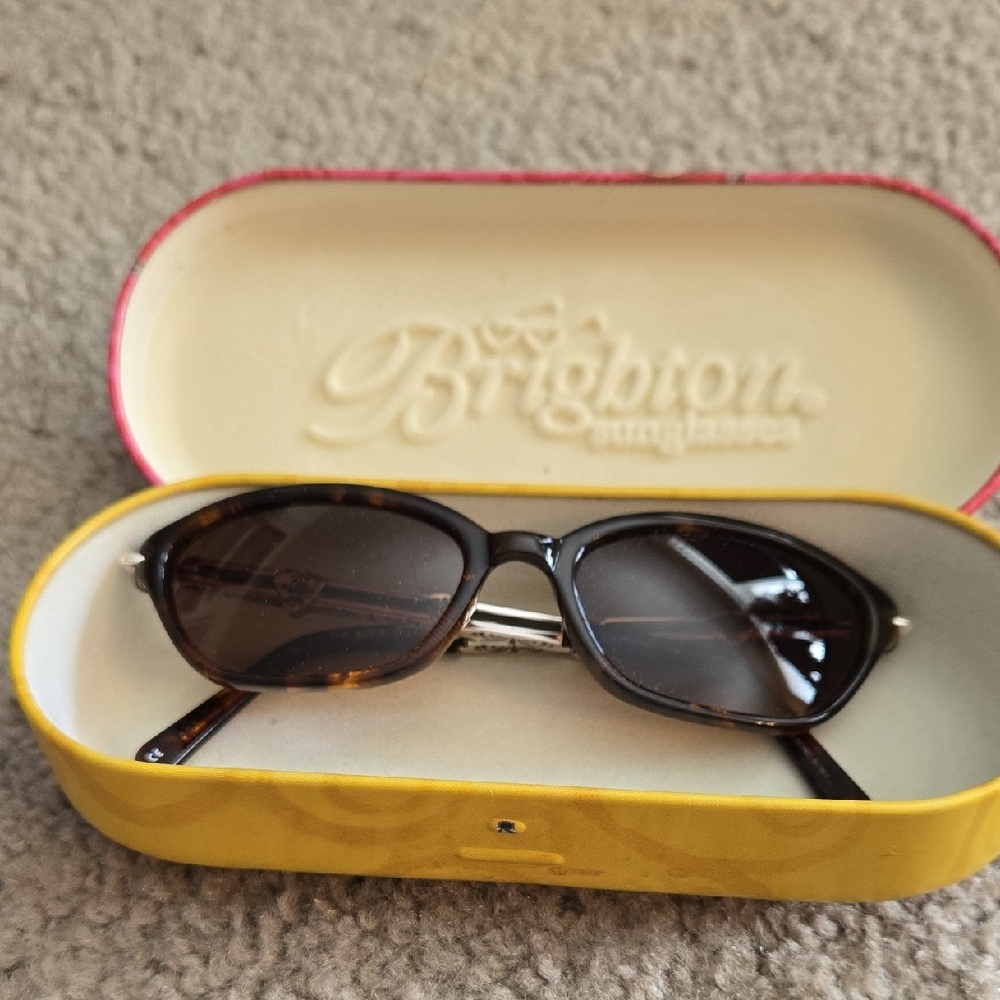 Brighton Tortoise Shell Sunglasses with Vibrant Case - Picture 4 of 5